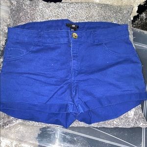 Blue shorts
